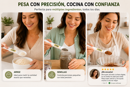 Cuchara Digital Medidora para Pesar Comida
